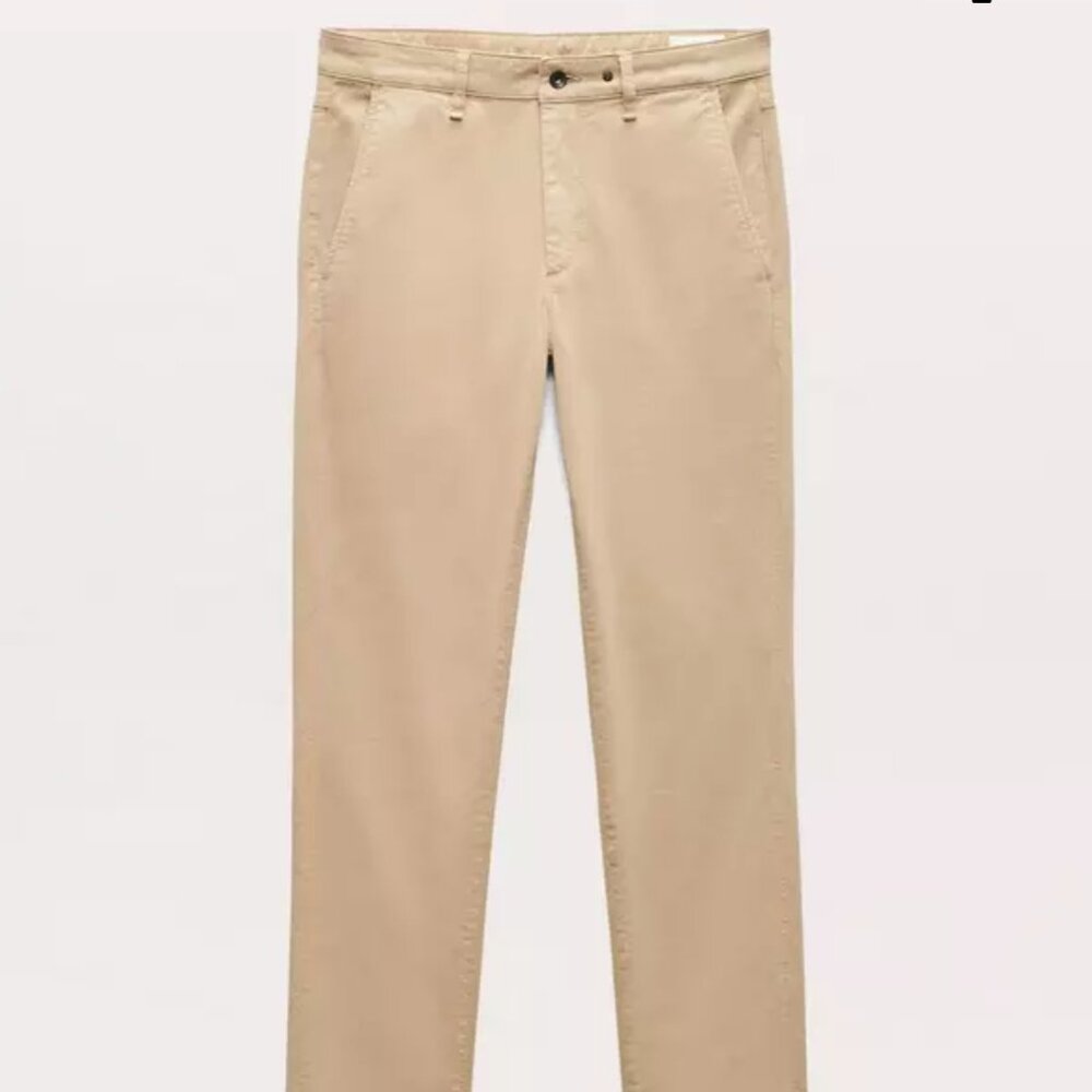 Rag & Bone Mens Khaki Standard Issue Straight Relaxed Chino Pants